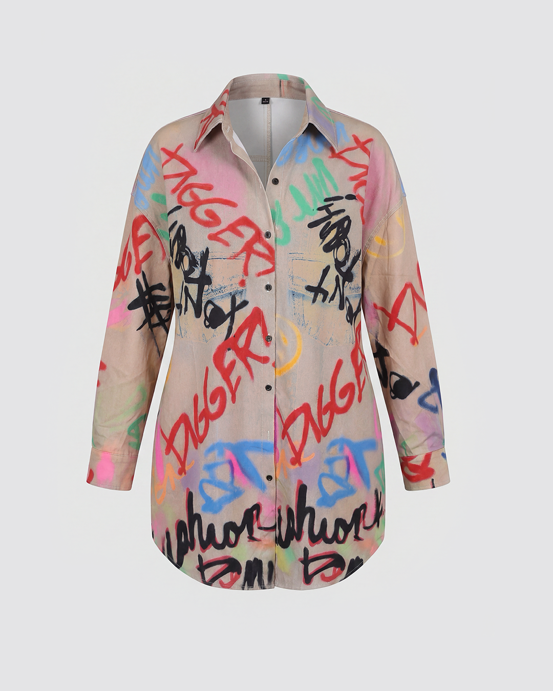 Urban Muse Graffiti Shirt Dress