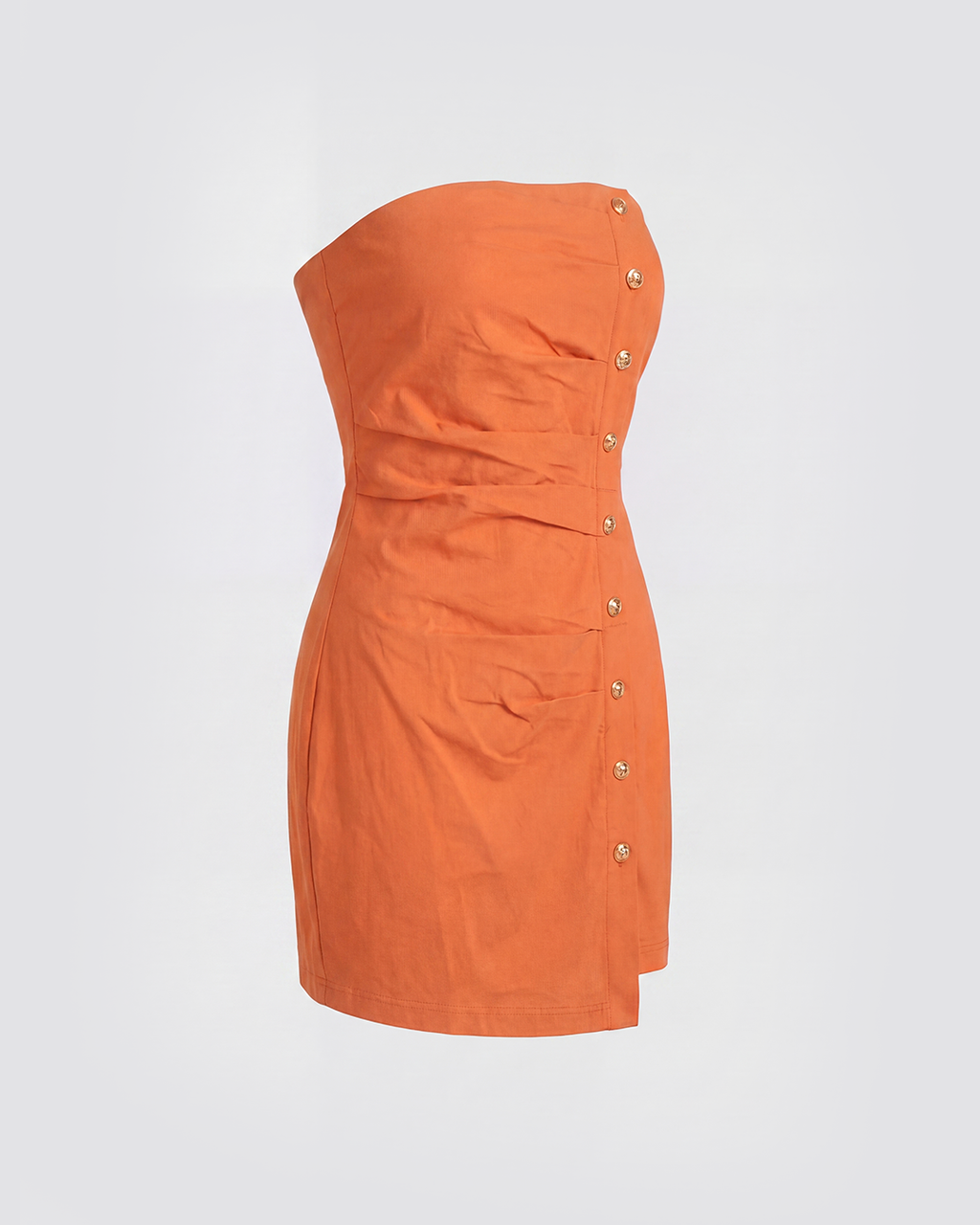 Golden Hour Button Mini Dress